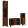 3-piece bathroom furniture set in brown oak plywood by vidaXL, Bathroom furniture - Ref: Foro24-3185628, Price: 240,27 €, Dis...