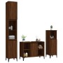 Set de muebles baño 3 pzas madera contrachapada roble marrón de vidaXL, Muebles de baño - Ref: Foro24-3185628, Precio: 240,27...