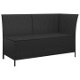 Garden set with 4-piece black synthetic rattan cushions by vidaXL, Garden sets - Ref: Foro24-319690, Price: 383,97 €, Discoun...