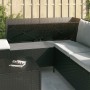 Garden set with 4-piece black synthetic rattan cushions by vidaXL, Garden sets - Ref: Foro24-319690, Price: 383,97 €, Discoun...