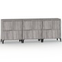 Aparadores 3 uds madera contrachapada gris Sonoma 60x35x70 cm de vidaXL, Aparadores - Ref: Foro24-3185781, Precio: 221,73 €, ...