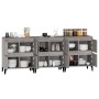 Aparadores 3 uds madera contrachapada gris Sonoma 60x35x70 cm de vidaXL, Aparadores - Ref: Foro24-3185781, Precio: 221,73 €, ...