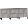 Aparadores 3 uds madera contrachapada gris Sonoma 60x35x70 cm de vidaXL, Aparadores - Ref: Foro24-3185781, Precio: 221,73 €, ...