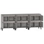 Aparadores 3 uds madera contrachapada gris Sonoma 60x35x70 cm de vidaXL, Aparadores - Ref: Foro24-3185781, Precio: 221,73 €, ...