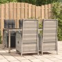 5-teiliges Garten-Essset mit grauen Kissen aus synthetischem Rattan von vidaXL, Gartensets - Ref: Foro24-3185031, Preis: 756,...