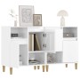 Sideboards 2 units glossy white plywood 60x35x70 cm by vidaXL, Sideboards - Ref: Foro24-3185721, Price: 126,67 €, Discount: %