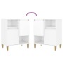 Sideboards 2 units glossy white plywood 60x35x70 cm by vidaXL, Sideboards - Ref: Foro24-3185721, Price: 126,67 €, Discount: %