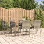 Garden dining set 7 pieces and gray synthetic rattan cushions by vidaXL, Garden sets - Ref: Foro24-3184972, Price: 489,35 €, ...