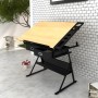 Tilting drafting table with 2 drawers and stool by vidaXL, Art and drawing tables - Ref: Foro24-20087, Price: 162,58 €, Disco...