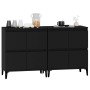 Aparadores 2 uds madera contrachapada negro 60x35x70 cm de vidaXL, Aparadores - Ref: Foro24-3185760, Precio: 150,34 €, Descue...