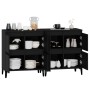 Aparadores 2 uds madera contrachapada negro 60x35x70 cm de vidaXL, Aparadores - Ref: Foro24-3185760, Precio: 150,34 €, Descue...