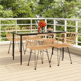 5-piece synthetic rattan garden dining set by vidaXL, Garden sets - Ref: Foro24-3157847, Price: 382,76 €, Discount: %