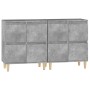 Aparadores 2 uds madera contrachapada gris hormigón 60x35x70 cm de vidaXL, Aparadores - Ref: Foro24-3185755, Precio: 131,54 €...