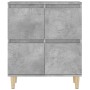 Aparadores 2 uds madera contrachapada gris hormigón 60x35x70 cm de vidaXL, Aparadores - Ref: Foro24-3185755, Precio: 131,54 €...