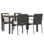 5-piece garden furniture set with black synthetic rattan cushions by vidaXL, Garden sets - Ref: Foro24-3157965, Price: 462,16...