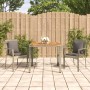 3-teilige Garten-Essgruppe mit grauen synthetischen Rattankissen von vidaXL, Gartensets - Ref: Foro24-3184969, Preis: 200,00 ...