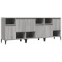 Sideboards 3 pcs Sonoma gray plywood 60x35x70 cm by vidaXL, Sideboards - Ref: Foro24-3185749, Price: 182,27 €, Discount: %