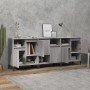 Sideboards 3 pcs Sonoma gray plywood 60x35x70 cm by vidaXL, Sideboards - Ref: Foro24-3185749, Price: 182,27 €, Discount: %