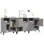 Sideboards 3 pcs Sonoma gray plywood 60x35x70 cm by vidaXL, Sideboards - Ref: Foro24-3185749, Price: 182,27 €, Discount: %