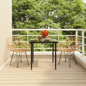 Juego de comedor de jardín 3 piezas ratán sintético de vidaXL, Conjuntos de jardín - Ref: Foro24-3157845, Precio: 215,83 €, D...