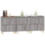 Sideboards 3 pcs Sonoma gray plywood 60x35x70 cm by vidaXL, Sideboards - Ref: Foro24-3185773, Price: 170,23 €, Discount: %