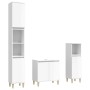 Set muebles de baño 3 piezas madera contrachapada blanco brillo de vidaXL, Muebles de baño - Ref: Foro24-3185583, Precio: 226...