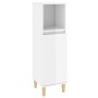 Set muebles de baño 3 piezas madera contrachapada blanco brillo de vidaXL, Muebles de baño - Ref: Foro24-3185583, Precio: 226...