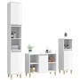 3-piece glossy white plywood bathroom furniture set by vidaXL, Bathroom furniture - Ref: Foro24-3185615, Price: 244,12 €, Dis...