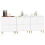 Sideboards 3 pcs white plywood 60x35x70 cm by vidaXL, Sideboards - Ref: Foro24-3185767, Price: 195,43 €, Discount: %