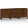 Sideboards 3 pcs oak brown plywood 60x35x70 cm by vidaXL, Sideboards - Ref: Foro24-3185782, Price: 206,87 €, Discount: %