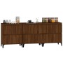 Sideboards 3 pcs oak brown plywood 60x35x70 cm by vidaXL, Sideboards - Ref: Foro24-3185782, Price: 206,87 €, Discount: %