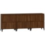 Sideboards 3 pcs oak brown plywood 60x35x70 cm by vidaXL, Sideboards - Ref: Foro24-3185782, Price: 206,87 €, Discount: %