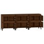 Sideboards 3 pcs oak brown plywood 60x35x70 cm by vidaXL, Sideboards - Ref: Foro24-3185782, Price: 206,87 €, Discount: %