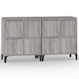 Aparadores 2 uds madera contrachapada gris Sonoma 60x35x70 cm de vidaXL, Aparadores - Ref: Foro24-3185765, Precio: 148,82 €, ...