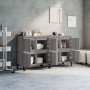 Aparadores 2 uds madera contrachapada gris Sonoma 60x35x70 cm de vidaXL, Aparadores - Ref: Foro24-3185765, Precio: 148,82 €, ...