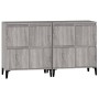 Aparadores 2 uds madera contrachapada gris Sonoma 60x35x70 cm de vidaXL, Aparadores - Ref: Foro24-3185765, Precio: 148,82 €, ...