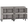 Aparadores 2 uds madera contrachapada gris Sonoma 60x35x70 cm de vidaXL, Aparadores - Ref: Foro24-3185765, Precio: 148,82 €, ...