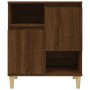 Aparadores 3 uds madera contrachapada marrón roble 60x35x70 cm de vidaXL, Aparadores - Ref: Foro24-3185742, Precio: 163,54 €,...