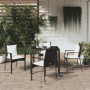 Set de muebles jardín 5 pzas con cojines ratán sintético negro de vidaXL, Conjuntos de jardín - Ref: Foro24-3157952, Precio: ...