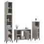 Set de muebles de baño 3 pzas madera contrachapada gris sonoma de vidaXL, Muebles de baño - Ref: Foro24-3185627, Precio: 199,...