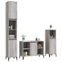 Set de muebles de baño 3 pzas madera contrachapada gris sonoma de vidaXL, Muebles de baño - Ref: Foro24-3185627, Precio: 199,...