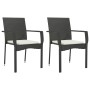 3-piece garden dining set with black synthetic rattan cushions by vidaXL, Garden sets - Ref: Foro24-3185119, Price: 201,03 €,...