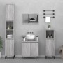 Sonoma gray plywood 3-piece bathroom furniture set by vidaXL, Bathroom furniture - Ref: Foro24-3185595, Price: 185,08 €, Disc...