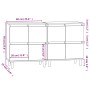 Display cabinets 2 units plywood gray Sonoma 60x35x70 cm by vidaXL, Sideboards - Ref: Foro24-3185757, Price: 114,15 €, Discou...