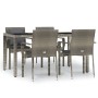 5-piece garden dining set with gray synthetic rattan cushions by vidaXL, Garden sets - Ref: Foro24-3157959, Price: 401,99 €, ...