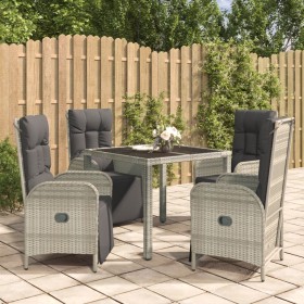 5-piece garden dining set with gray synthetic rattan cushions by vidaXL, Garden sets - Ref: Foro24-3185030, Price: 687,90 €, ...