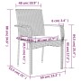 5-teiliges Garten-Essset mit grauen Kissen aus synthetischem Rattan von vidaXL, Gartensets - Ref: Foro24-3184995, Preis: 392,...