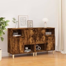 Aparadores 2 uds madera contrachapada roble ahumado 60x35x70 cm de vidaXL, Aparadores - Ref: Foro24-3185724, Precio: 126,99 €...