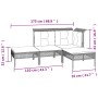 Set de muebles de jardín 13 pzas y cojines ratán sintético gris de vidaXL, Conjuntos de jardín - Ref: Foro24-3187602, Precio:...