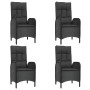 5-piece garden furniture set with black synthetic rattan cushions by vidaXL, Garden sets - Ref: Foro24-3185191, Price: 825,86...